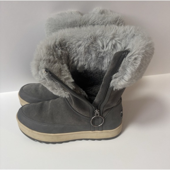Koolaburra By UGG Boots Women size 6 Gray Winter Side Zip 1105889 - Picture 5 of 12